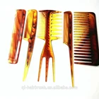salon tool magic durable hair ring comb tortoise shell color flat comb mixed color comb