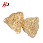 Personalized Tag Name Plaque Gold Embossed Decoration Custom Metal Plate Logo For Handbag