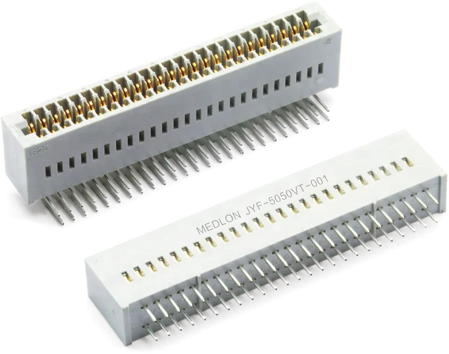 50 pin MDL(MEDLON) good quality CY8 Series PCB Connect Rectangle connector Card edge connector for PCB connector pitch:5.08mm