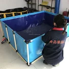 Customized size of PVC fish pond with metal frame
