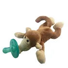 Wholesale BPA free Baby Pacifier Silicone Teething Baby Teether Toys Plush Stuffed Toys
