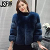 Wholesale Price Elegant Luxury High Quality Natural Winter Faux Fox Fur Coat Women