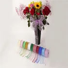 Organza Ribbon Wholesale gift wrapping decoration Christmas silk ribbons lace fabric