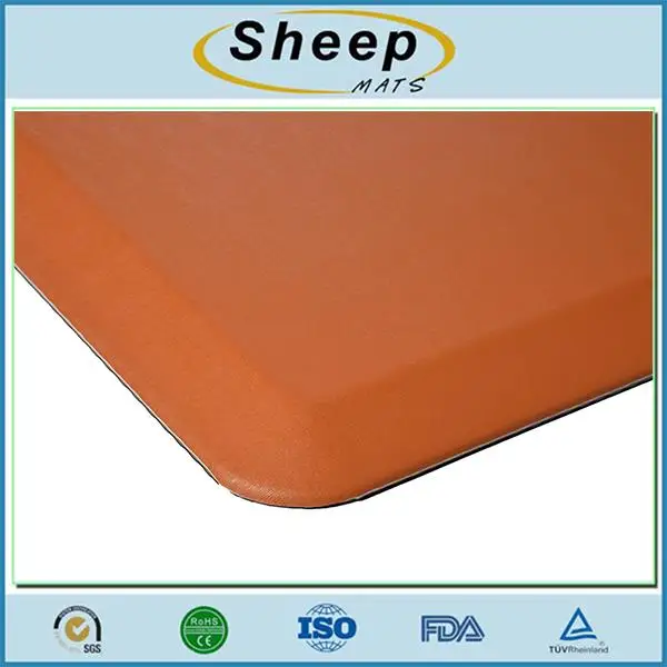 Beautiful design pu anti fatigue anti slip kitchen floor mats decorative