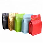 China wholesale logo customized resealable coffee packaging bags with valve Doypack