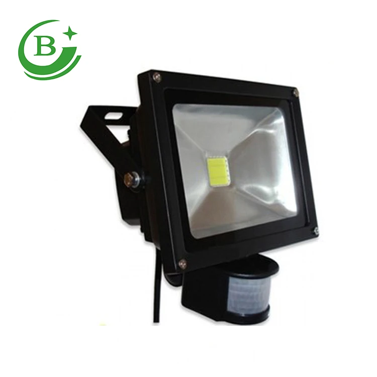 High Quality Outdoor Waterproof 100w Pir Motion Sensor Led Flood Light On