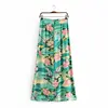 Printed cool wide-leg pants for girls summer wear