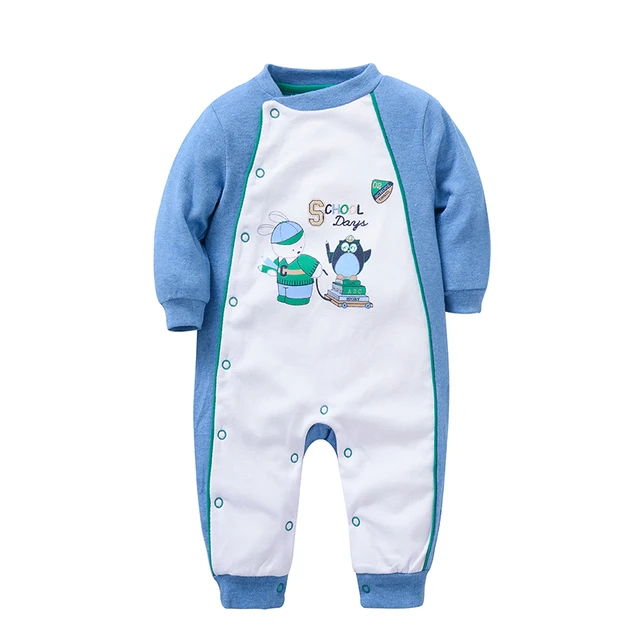 Wholesale babies clothes for baby long sleeve newborn 100% cotton sleepwear fashion baby romper