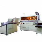 S102 Automatic 360 Degree auto bottle silk screen printing machine with frame and UV system
