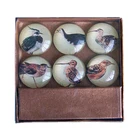 Custom Round Glass Crystal Souvenir Gift Fridge Magnet