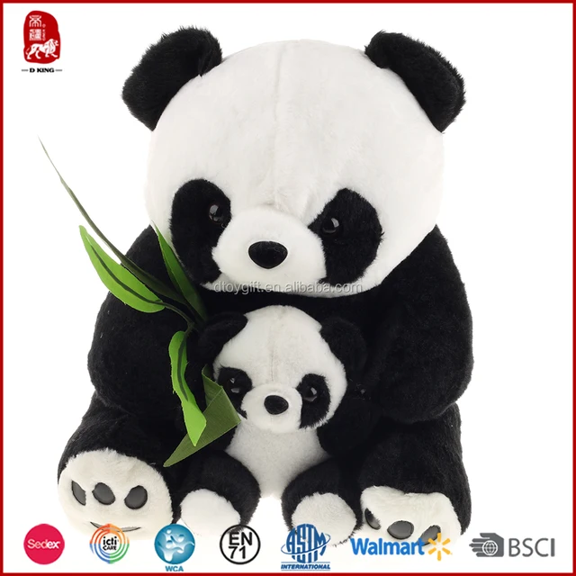 panda with bamboo