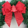 Natural Jute Pretied Red Christmas Burlap bow