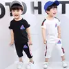 2018 Hot Sale Summer Children's Sets Baby Boy Clothing 2pcs T-shirt kids clothes Fashion baby printed cotton casual