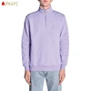 Top Quality Comfort Color Custom Logos Sweatshirts With Stand Collar Heavy Weight Fleece Men Zip Neck XXXL Oversize Sweatshirt