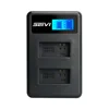 LCD Portable Dual battery Charger For AHDBT-201 Camera battery