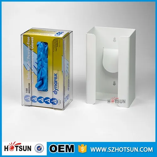 Wall Mount Clear 3 Glove Box Holder,Hospital Exam Gloves Dispenser