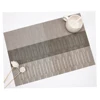 Kitcehn eco-friend folding plate pvc plastic woven placemats