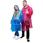 Disposable adult plastic raincoat with LOGO PE disposable rain poncho rain coat raincoat