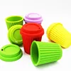 New Design 100% BPA Free Custom Color Red Wine Collapsible Cup, Coffee Cup, Tea Cup