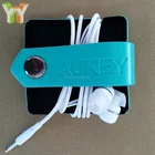 YOUYUE Leather Cord Organizer Holder Headset Headphone Earphone Wrap Winder