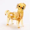 Collectible Small Adult Golden Retriever Dog Hand Blown Murano Glass Figurine Animals