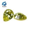 Wzuhou Gems Pear CZ Olive Green Gemstones
