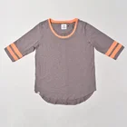 Custom T shirts For Sublimation Printing Your Logo wholesale striped t-shirt Fitness Apparel Clothing Factory