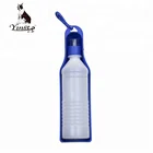 Professional portable 500ml pet dog travel water bottle with bowl