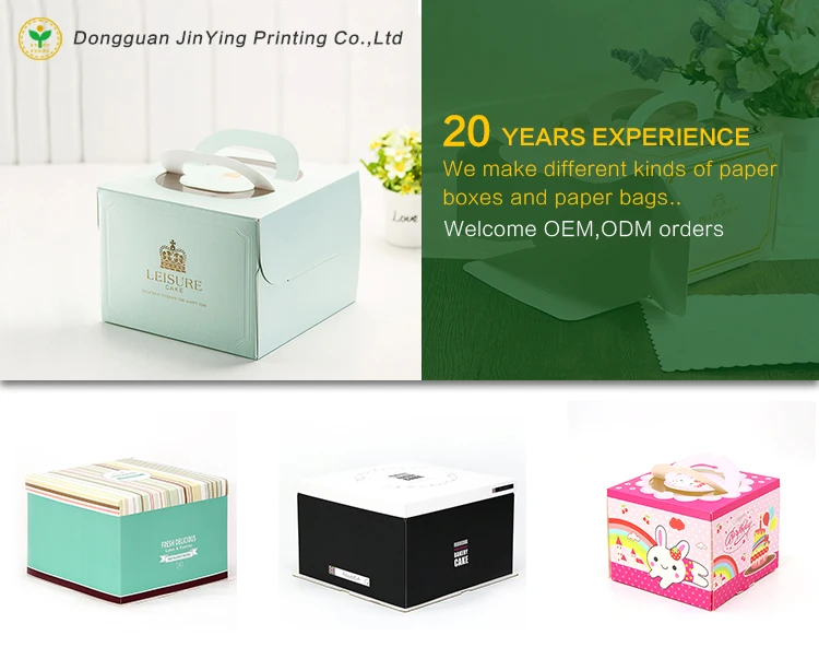 wholesale cheap paper packaging gift boxes custom square cake