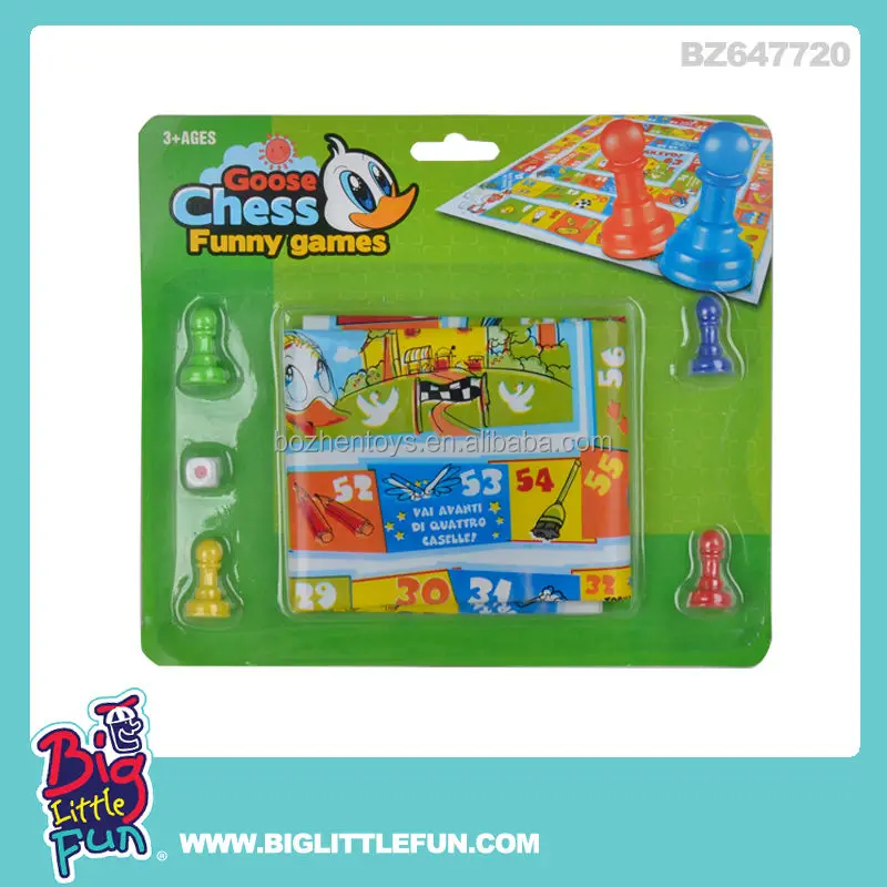 Children educational cartoon goose chess game toy