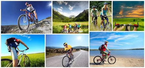 Mountain bike bicycle accessories shelf V brake disc brake of bicycle