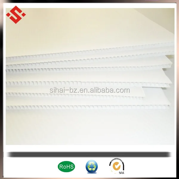 coroplast sheet white color corflute sign board