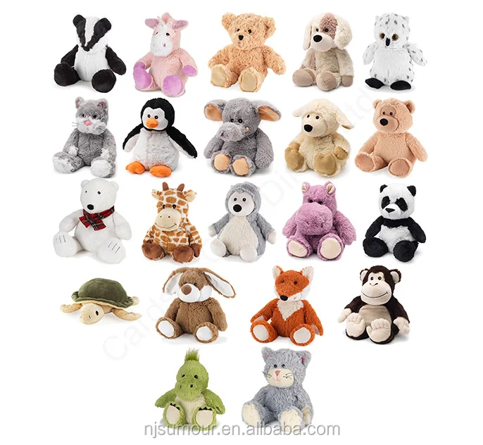 cozy plush heat animals