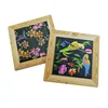 Wholesale the newest ceramic tile absorbent coaster without bamboo