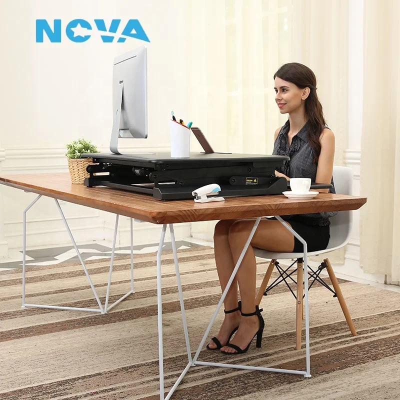 Electric Adjustable Sit Stand Desk Riser Desktop Standing Desk