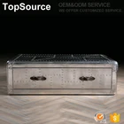 Wholesale Market Alum Sheet Aviator Metal Trunk Box With Two Drawer