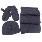 knitted hat scarf attached polar fleece gloves fabric polar fleece