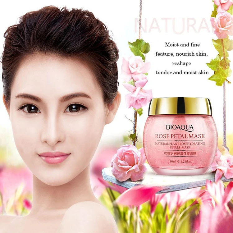 private label Bioaqua rose petal mask oil control whitening Moisturizing skin care Sleep Mask
