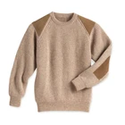 Merino wool Round collar loose Korean fashion popular men's sweater