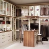 Commercial special design island l shape wood high quality wardrobe