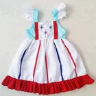 2017 latest design fall winter long sleeve floral baby girl dress
