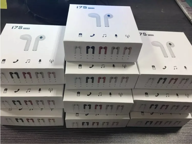 amazon 2019 factory mini i7s tws 5.0 BT wireless earbuds headphones earphones cheap earphones i7s tws headsets - ANKUX.COM