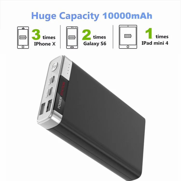 high quality universal wireless fast mobile charger power bank portable wireless charger power bank 10000mah - ANKUX.COM