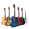 E40-DDL HEBIKUO Wholesale factory price 40 inch basswood acoustic guitar colorful