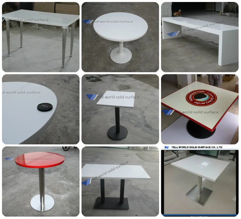 Glossy First Class Man Made Marble Korean Style Dining Table Buy