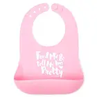 Comfortable Soft Silicone baby bib with teether