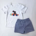Easter boy clothing set wholesale children's boutique shorts set outfit summer outfits