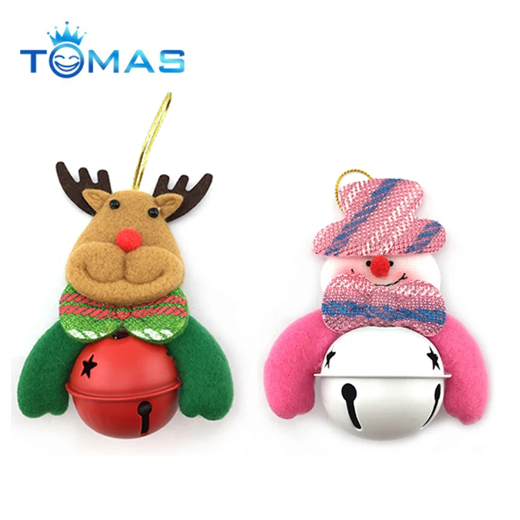 jingle bells 3d christmas bell decoration for home xmas tree
