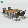 New stackable industrial dining table and chair used for restaurant (Lyon)