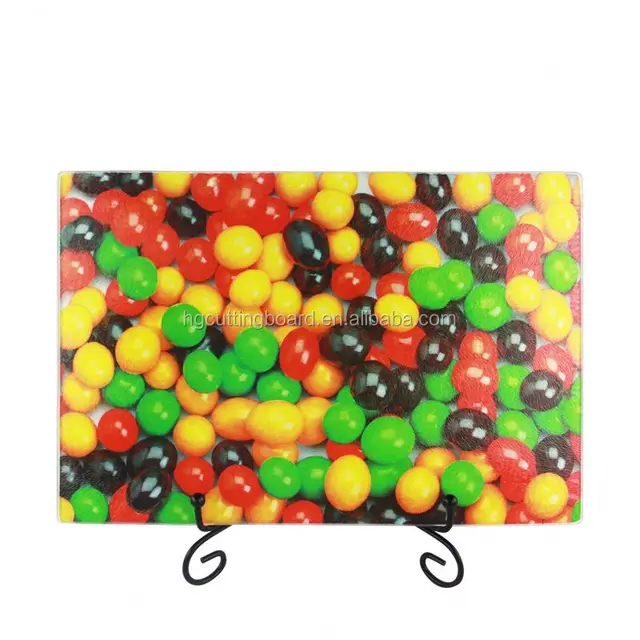 Pure material vogue christmas stalinite glass chopping block cutting board kitchen